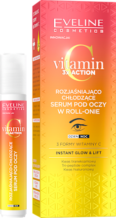 Vitamin C 3xAction serum pod oczy roll-on EVELINE COSMETICS