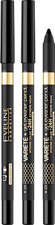 Kredka żelowa do oczu Variété nr 01 czarna EVELINE COSMETICS