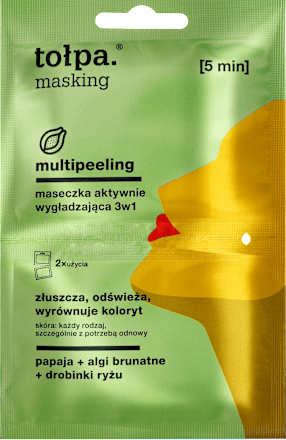 masking multipeeling maseczka aktywnie wygładzająca 3w1 tołpa