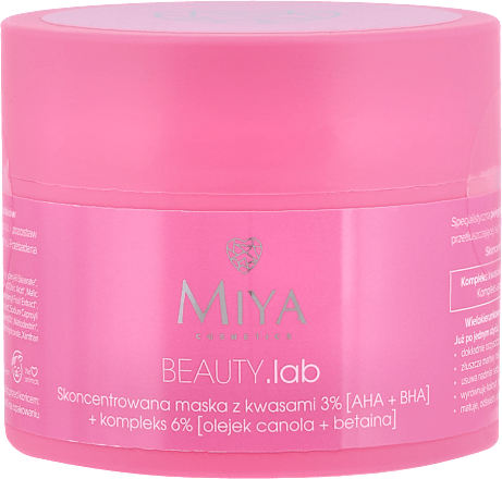 BEAUTY.lab Skoncentrowana maska z kwasami Miya