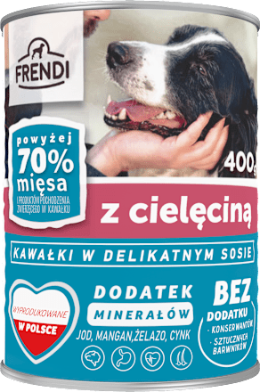 Puszka dla psa z cielęciną FRENDI