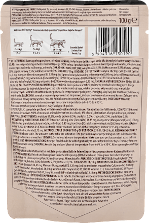 Mokra karma dla kota Adult, fileciki z cielęciną, saszetka PetRepublic