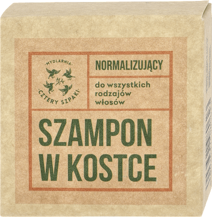 Normalizujący szampon do włosów w kostce CZTERY SZPAKI