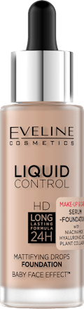 Liquid Control Podkład-serum z niacynamidem Nr 025 Light Rose  EVELINE COSMETICS