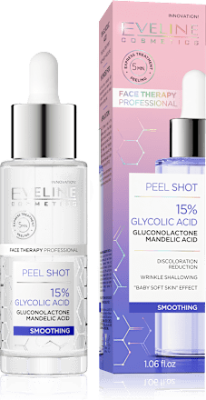 Piling za obraz s 15 % glikolne kisline EVELINE COSMETICS