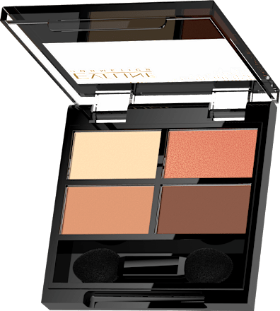 Paletka senčil za veke Quattro, 01 EVELINE COSMETICS