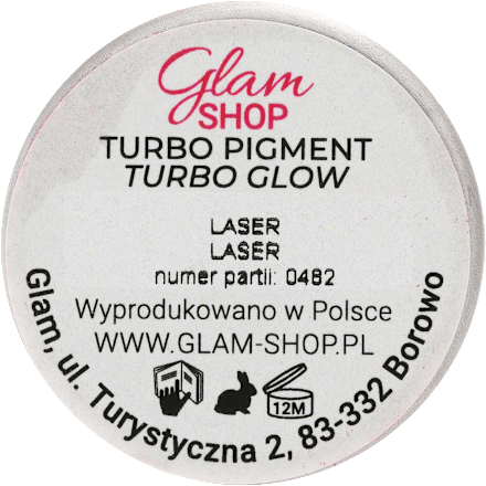 Pigment prasowany- Turbo Glow kolor LASER Glam SHOP