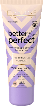 Podkład Better Than Perfect No Transfer Nr 0,5 EVELINE COSMETICS