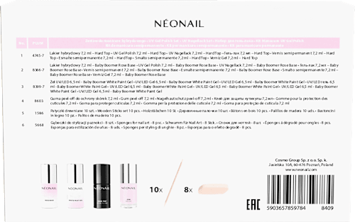 UV Manikürenset Baby Boomer Rose NÉONAIL