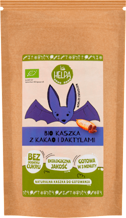 Kaszka orkiszowo - owsiana z kakao i daktylami BIO  Helpa