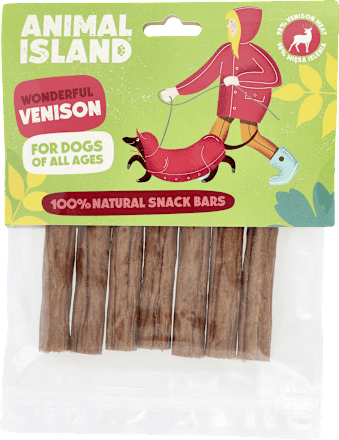 Przekąska dla psów, kabanosy z jelenia  ANIMAL ISLAND