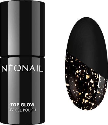 UV Überlack Top Glow Gold Flakes NÉONAIL