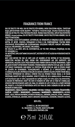 BLACK FURY męski EDT LA RIVE