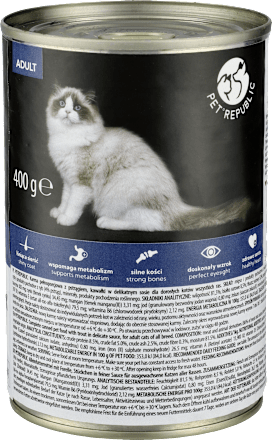 Mokra karma dla kota Adult, kawałki w sosie z pstrągiem PetRepublic