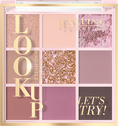 Look Up paleta senčil za veke Let's Try! EVELINE COSMETICS