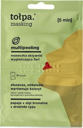 masking multipeeling maseczka aktywnie wygładzająca 3w1 tołpa