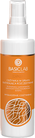 Odżywka do włosów w sprayu ułatwiająca rozczesywanie Wygładzenie i Odżywienie BASICLAB