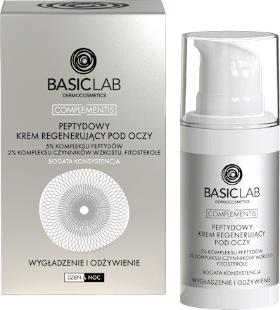 Krem peptydowy regenerujący pod oczy bogata konsystencja Dermocosmetics Complementis BASICLAB