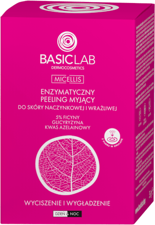 Peeling enzymatyczny myjący do skóry naczynkowej Dermocosmetics Micellis BASICLAB