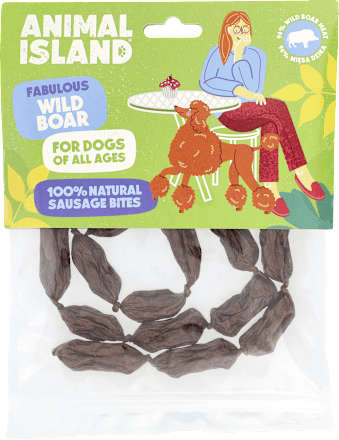 Przekąska dla psów, kiełbaski z dzika  ANIMAL ISLAND