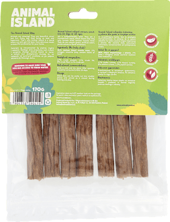 Przekąska dla psów, kabanosy z jelenia  ANIMAL ISLAND
