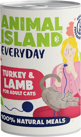 Mokra karma dla kota Everyday, indyk i jagnięcina ANIMAL ISLAND