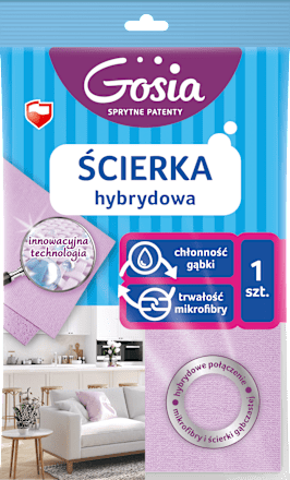 Ścierka hybrydowa mikrofibra powlekana PU Gosia