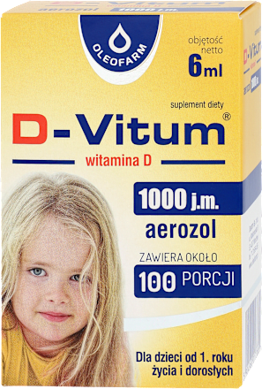 Suplement diety D-Vitum 1000 j.m., aerozol OLEOFARM