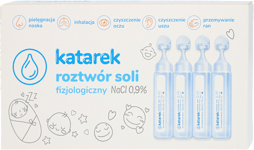 Ampułki soli fizjologicznej 10 x 5 ml katarek