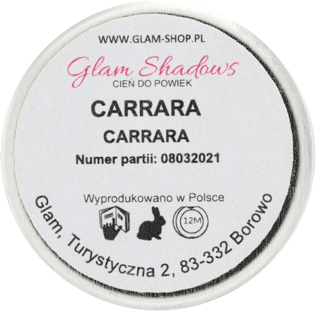 Cień do powiek matowy kolor Carrara Glam SHOP