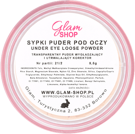 Puder sypki pod oczy  Glam SHOP