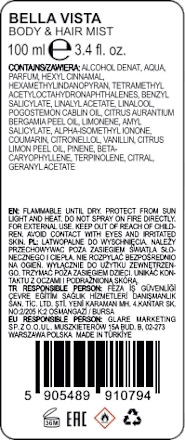 Mgiełka do ciała i włosów Bella Vista SORVELLA