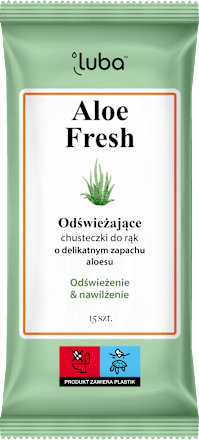 Chusteczki odświeżające do rąk Aloe Fresh luba