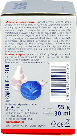 Elektro + płyn na muchy, komary i mrówki 3w1 BROS