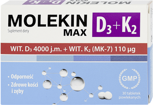 Suplement diety Molekin Max D3 + K2, tabletki MOLEKIN