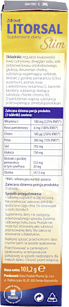 Elektrolity Litorsal Slim, smak pomarańczowy, tabletki musujące ZDROVIT