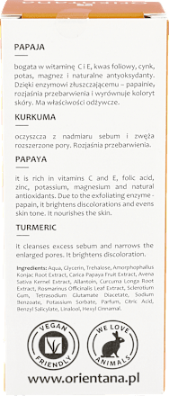 Esencja papaja i kurkuma Orientana