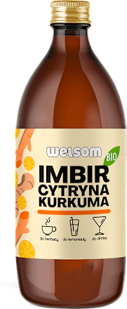 Sok imbir-cytryna-kurkuma bio WELSOM