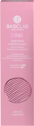 Odżywka do włosów nawilżająca włosy cienkie, pozbawione objętości Lekkość i Miękkość Derma