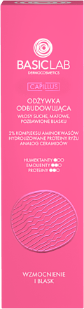 Odżywka do włosów odbudowująca włosy suche, matowe, pozbawione blasku Wzmocnienie i Blask Derma