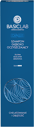Szampon głęboko oczyszczający Chelatowanie i Objętość BASICLAB