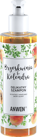 Szampon Brzoskwinia i Kolendra – do suchej i wrażliwej skóry głowy Anwen