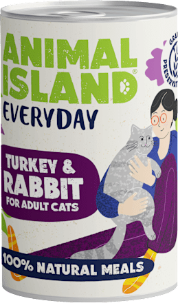 Karma mokra dla kota indyk, królik Everyday ANIMAL ISLAND
