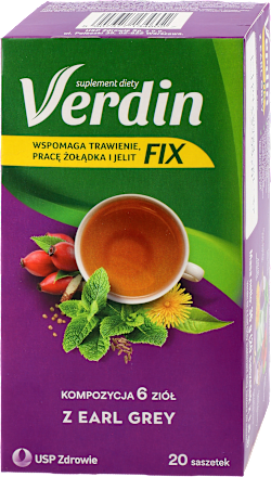 Suplement diety, wspomagający trawienie, pracę żołądka i jelit, Earl Grey USP ZDROWIE