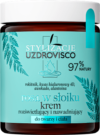 Krem rozświetlający i nawadniający do twarzy i ciała UZDROVISCO