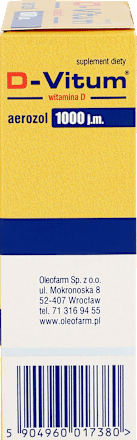Suplement diety D-Vitum 1000 j.m., aerozol OLEOFARM