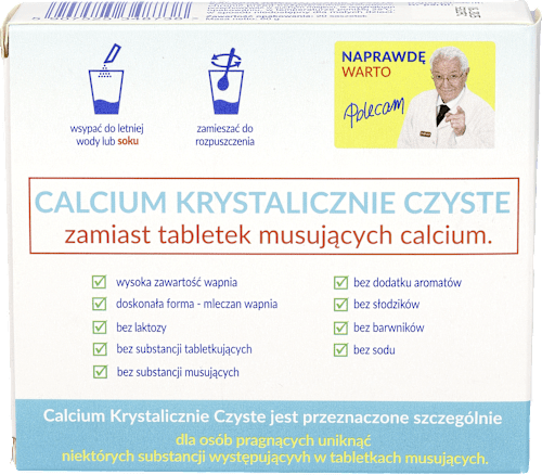 Calcium krystalicznie czyste, mleczan wapnia 3000 mg, saszetki UNIPHAR