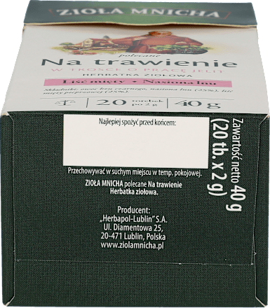 Herbata na trawienie 20 x 2,0 g Zioła Mnicha