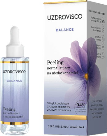 Peeling normalizujący na niedoskonałości UZDROVISCO