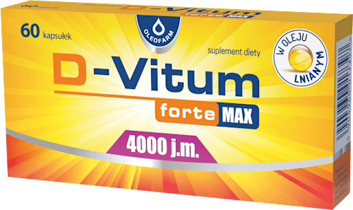 Suplement diety D-Vitum forte Max 4000 jm  OLEOFARM